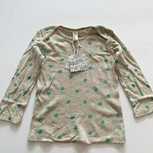 Kate Quinn Apple Pointelle kids tee 4T